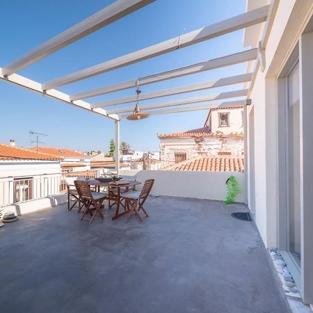 The Roof - Flat Sea View In Aegina Town Leilighet Eksteriør bilde