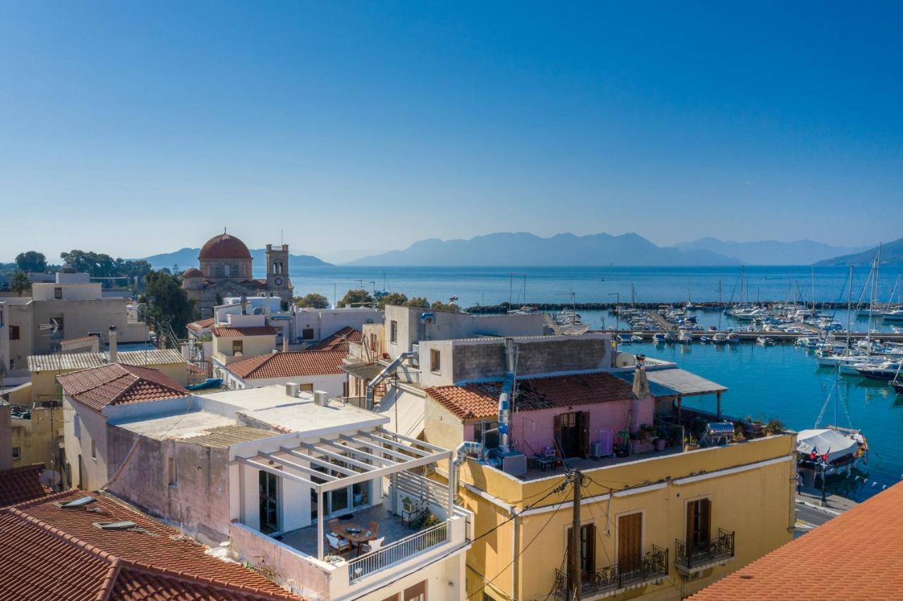 The Roof - Flat Sea View In Aegina Town Leilighet Eksteriør bilde